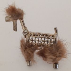Vintage Gold-tone Poodle Brooch/Pin